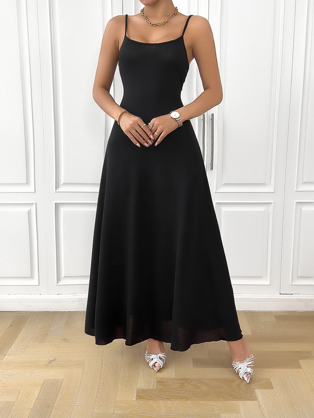

all about you Sleeveless Maxi Dress, Black