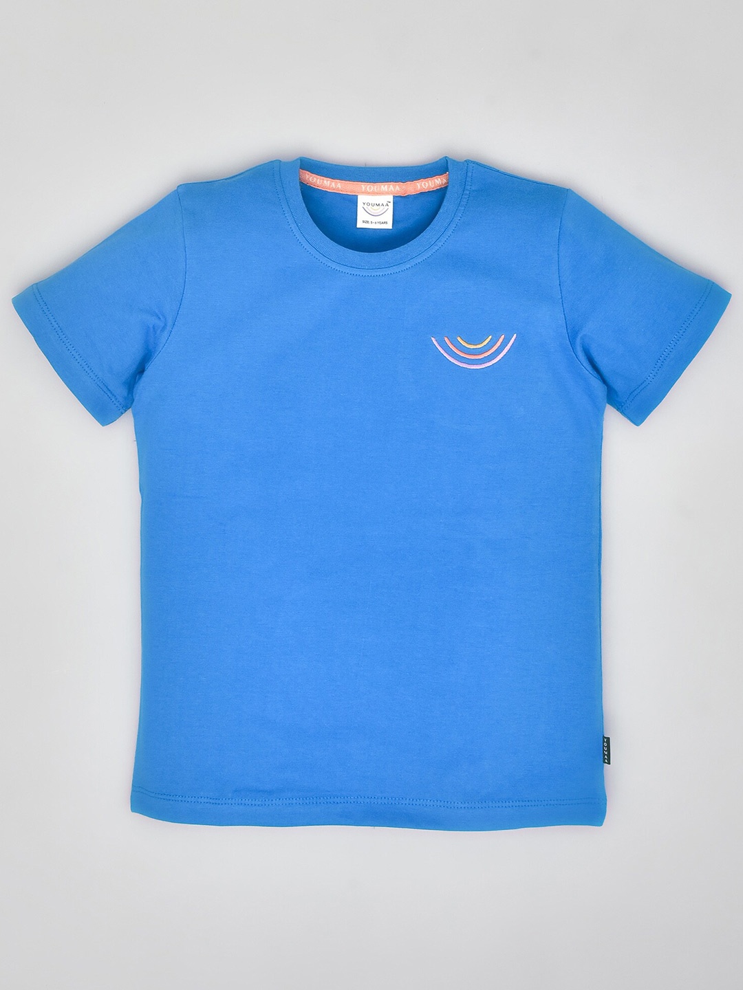 

YOUMAA Boys Pure Cotton T-shirt, Blue
