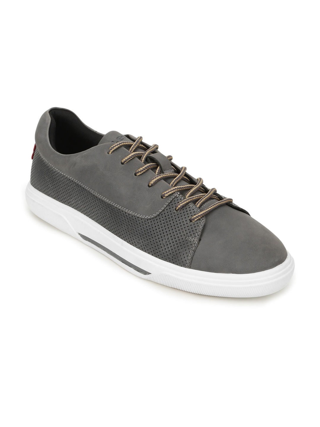 

Levis Men Round Toe Orthotic Friendly Sneakers, Grey