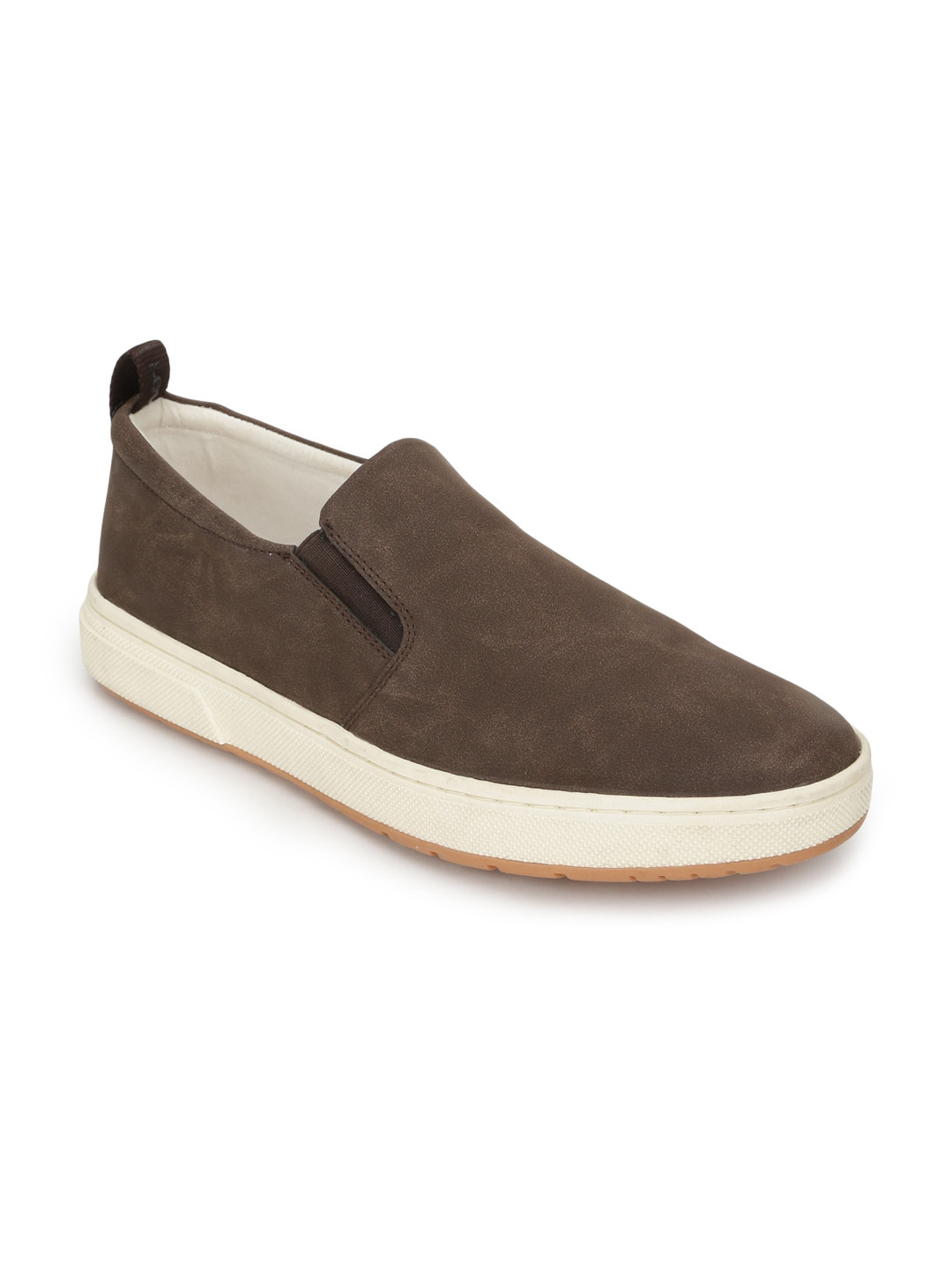 

Levis Men Round Toe Orthotic Friendly Slip-On Sneakers, Brown