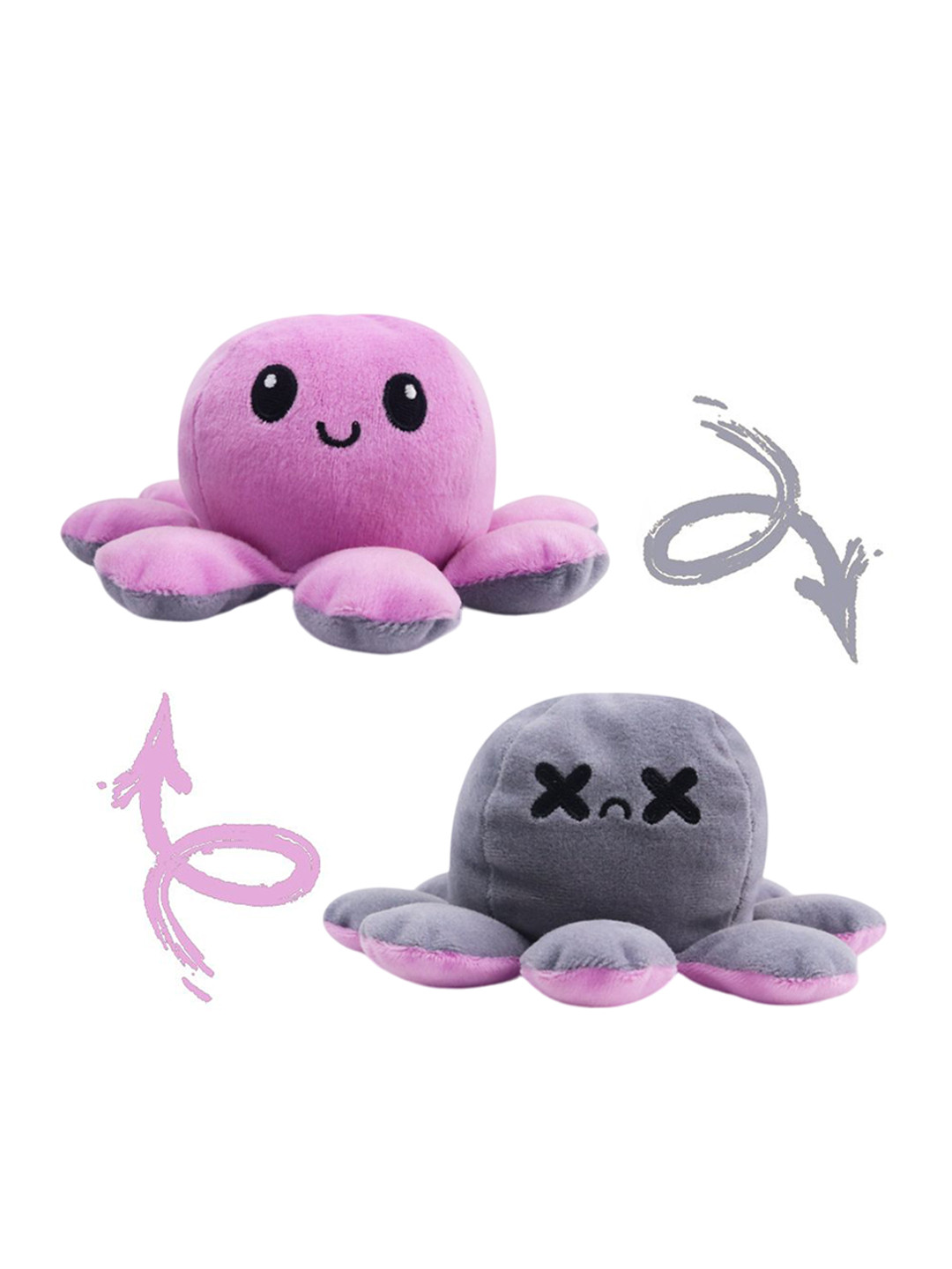 

Xivir Kids Reversible Cotton Octopus Soft Toys & Dolls, Purple