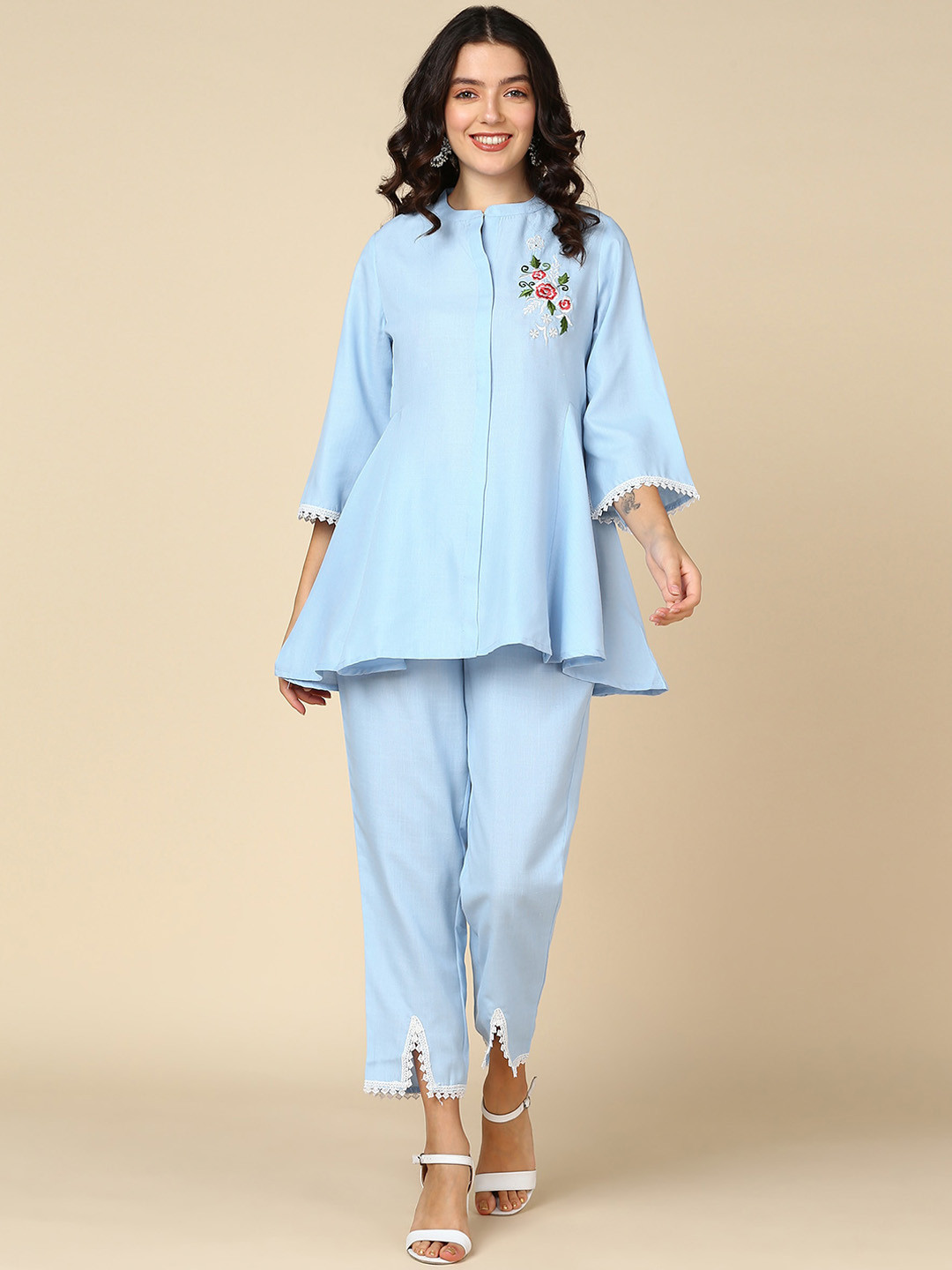 

Shiv ali apparels Top & Trousers Co-Ords, Blue