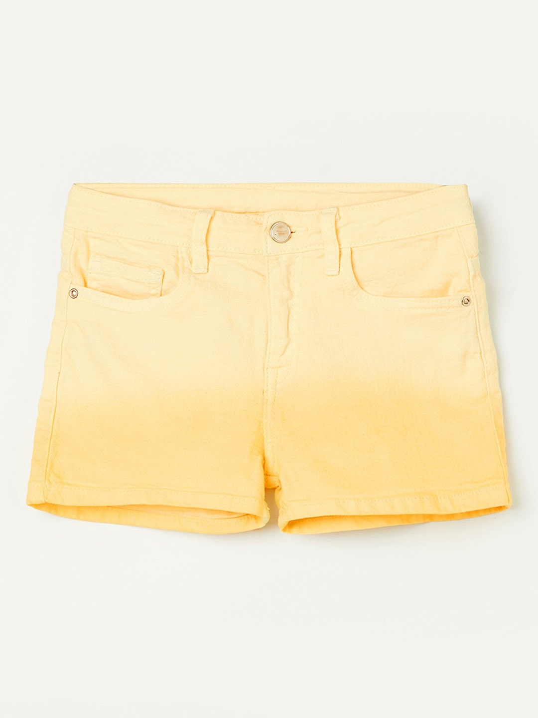 

Fame Forever by Lifestyle Girls Ombre Dyed Shorts, Yellow