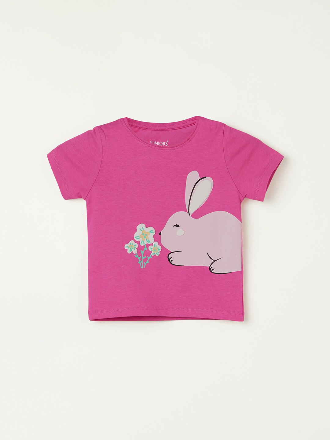 

Juniors by Lifestyle Girls Printed T-shirt, Pink