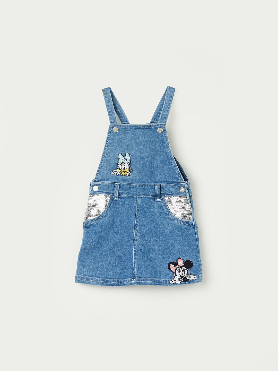 

Juniors by Lifestyle Girls Cotton Pinafore Dress, Blue