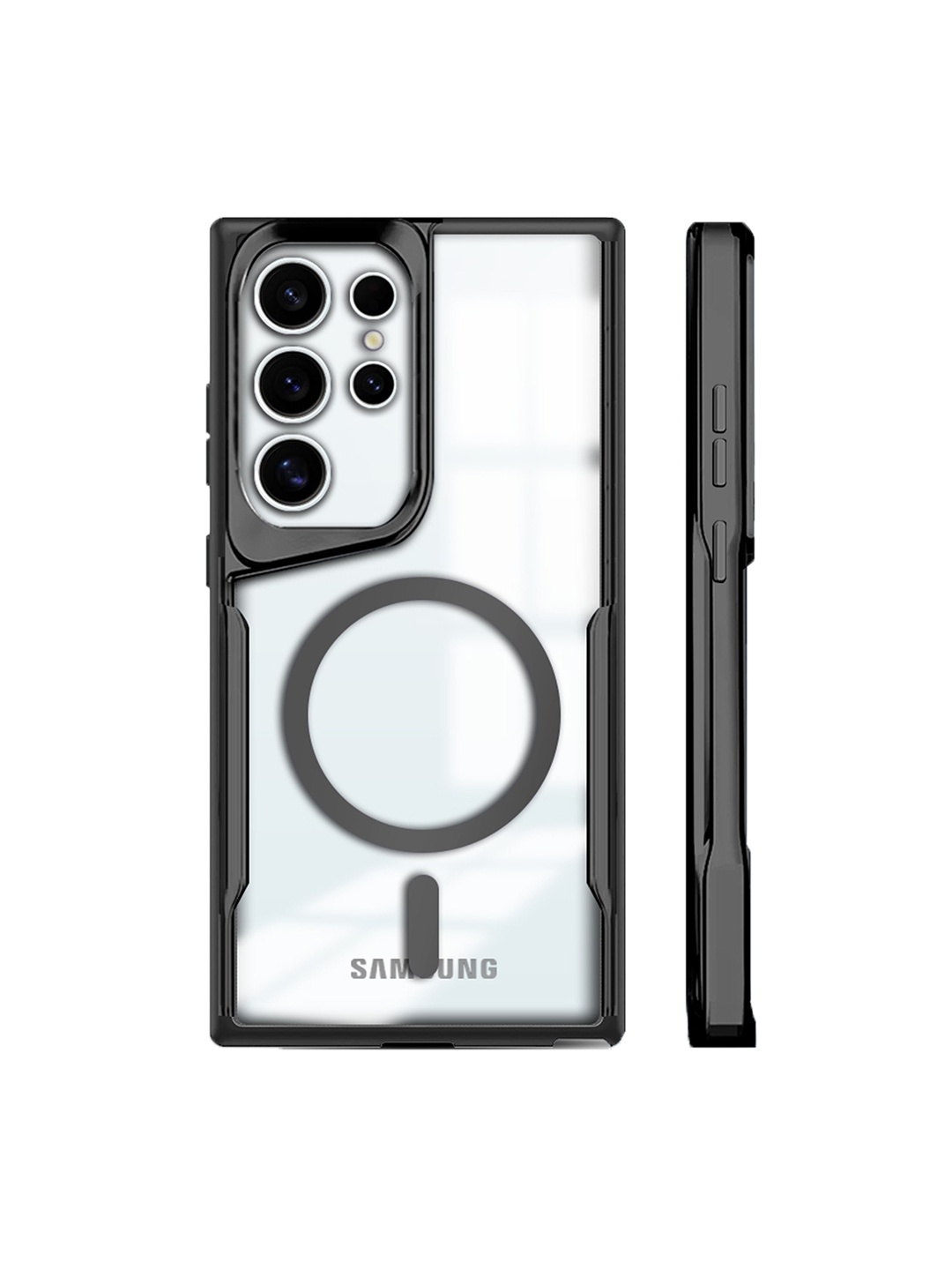 

Karwan Samsung S24 Ultra Lightweight Acrylic Mobile Back Case, Black