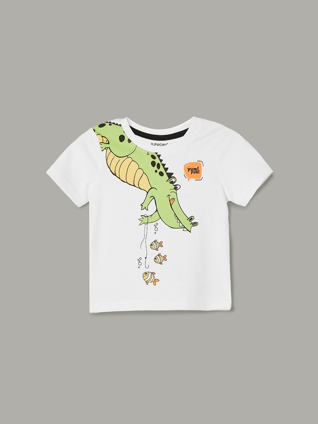 

Juniors by Lifestyle Boys Printed Round Neck T-shirt, White
