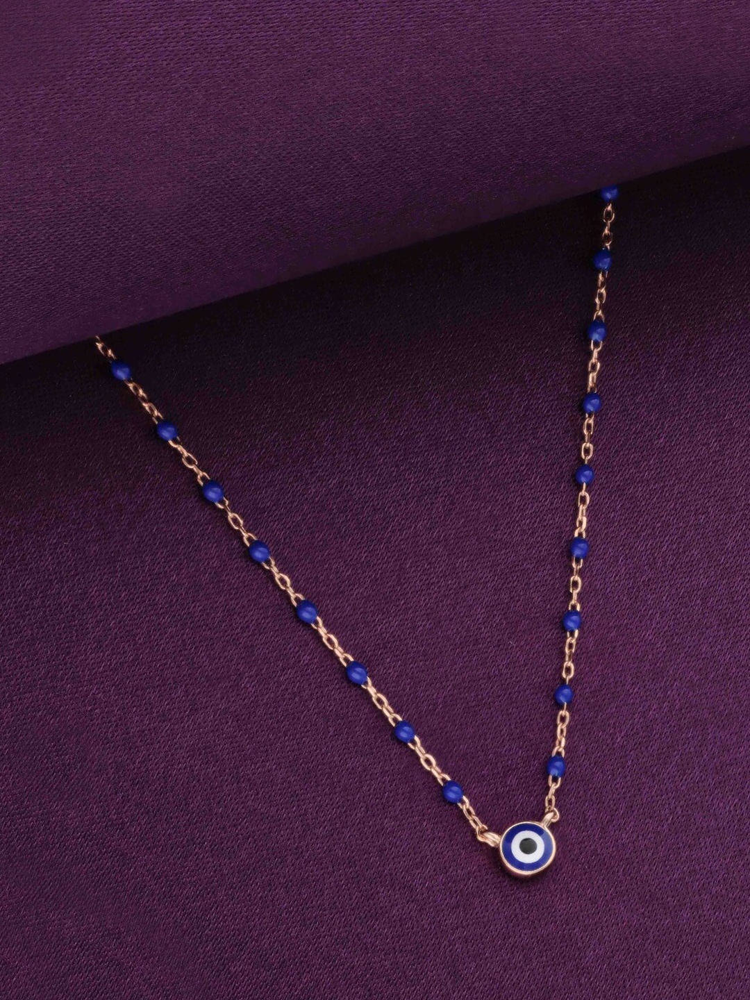 

KAI JEWEL 92.5 Sterling Silver Rose Gold-Plated Cubic Zirconia Necklace