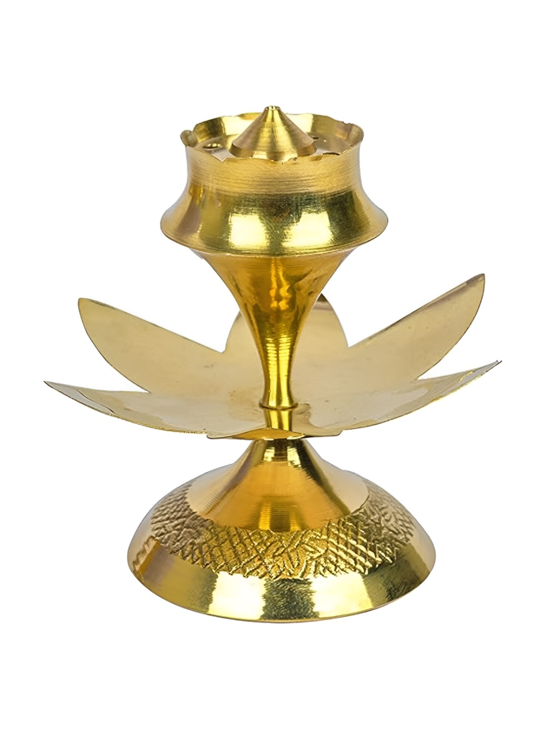 

Kuber Industries Brass Kamal Agardan, Gold
