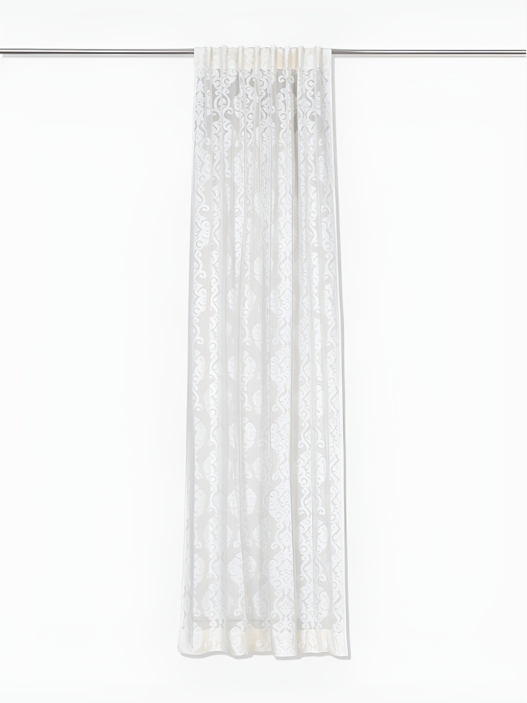 

Fabindia Off White Ethnic Motifs Single Cotton Regular Long Door Curtain