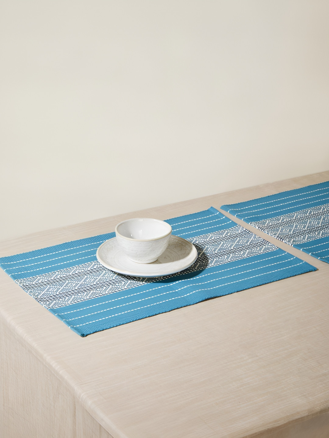 

Fabindia Blue 6 Pieces Cotton Table Placemats