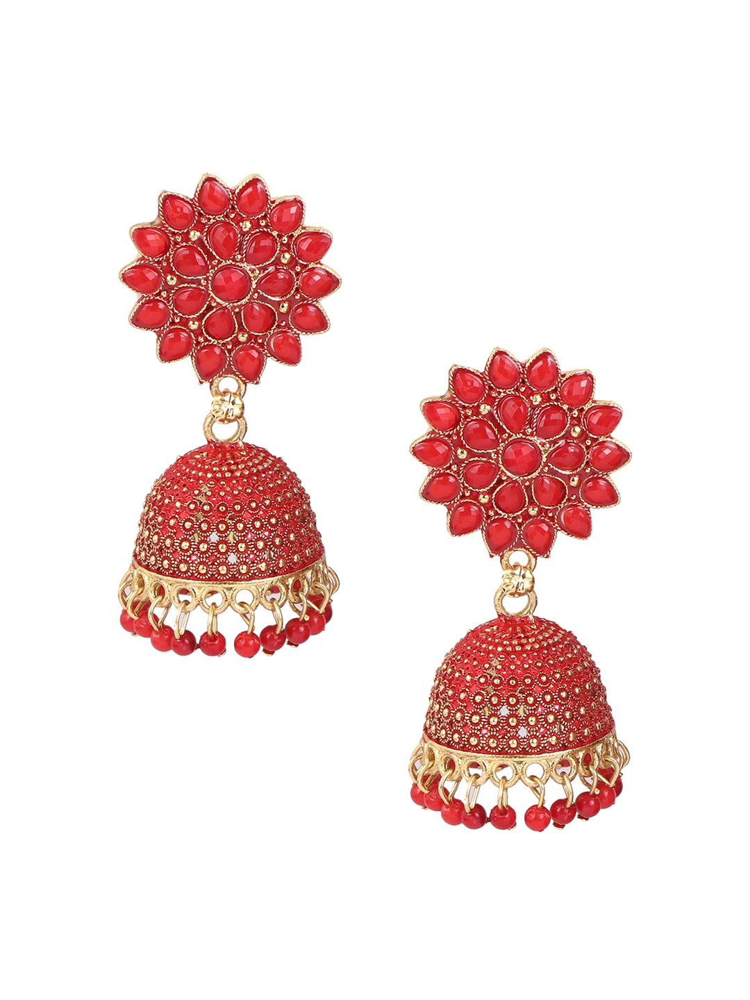 

Keviv Kundan Gold Plated Jhumkas