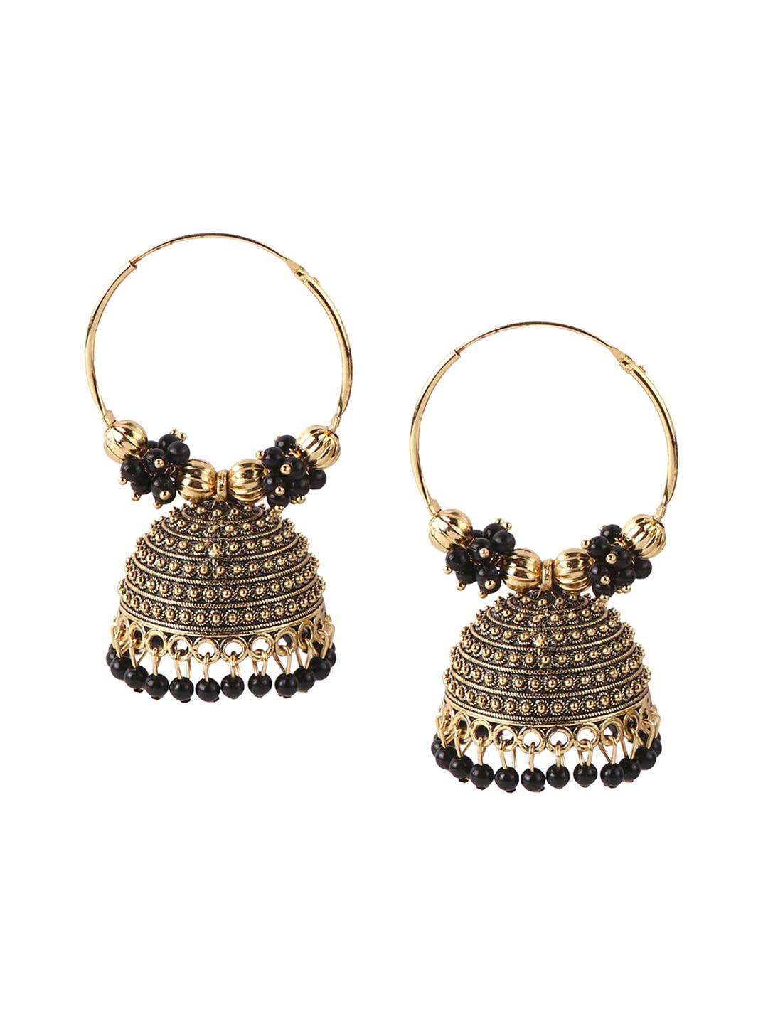 

Keviv Kundan Gold Plated Jhumkas