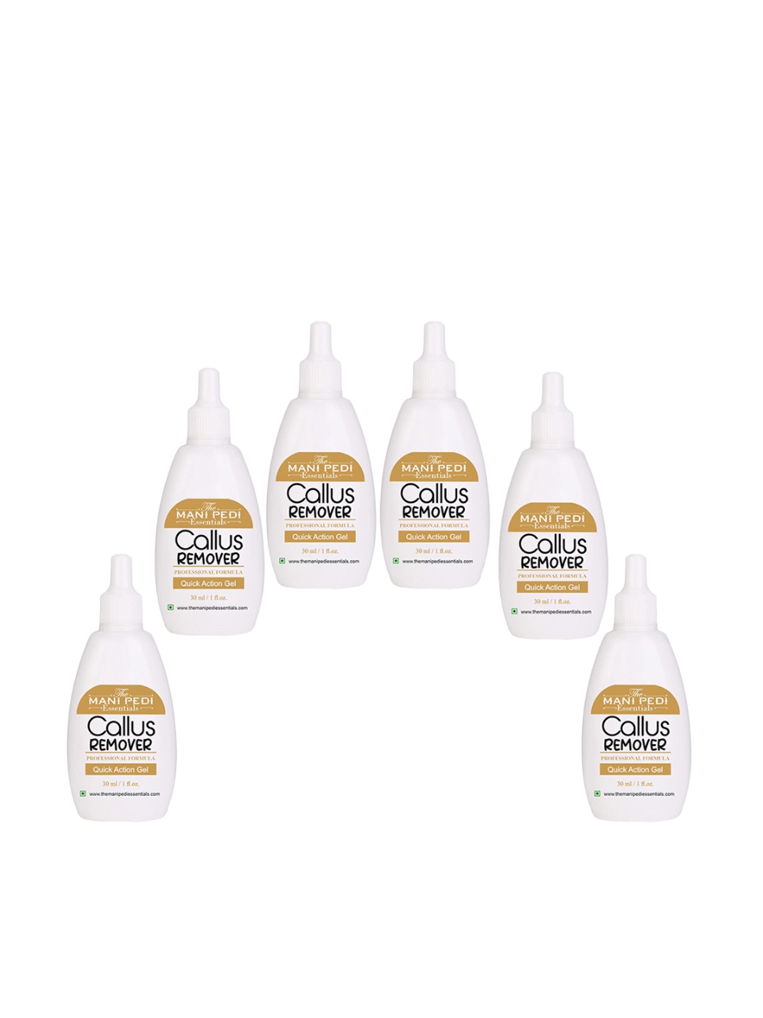 

The Mani Pedi Essentials Set of Callus Remover Quick Action Pedicure Gel - 30 ml each, White