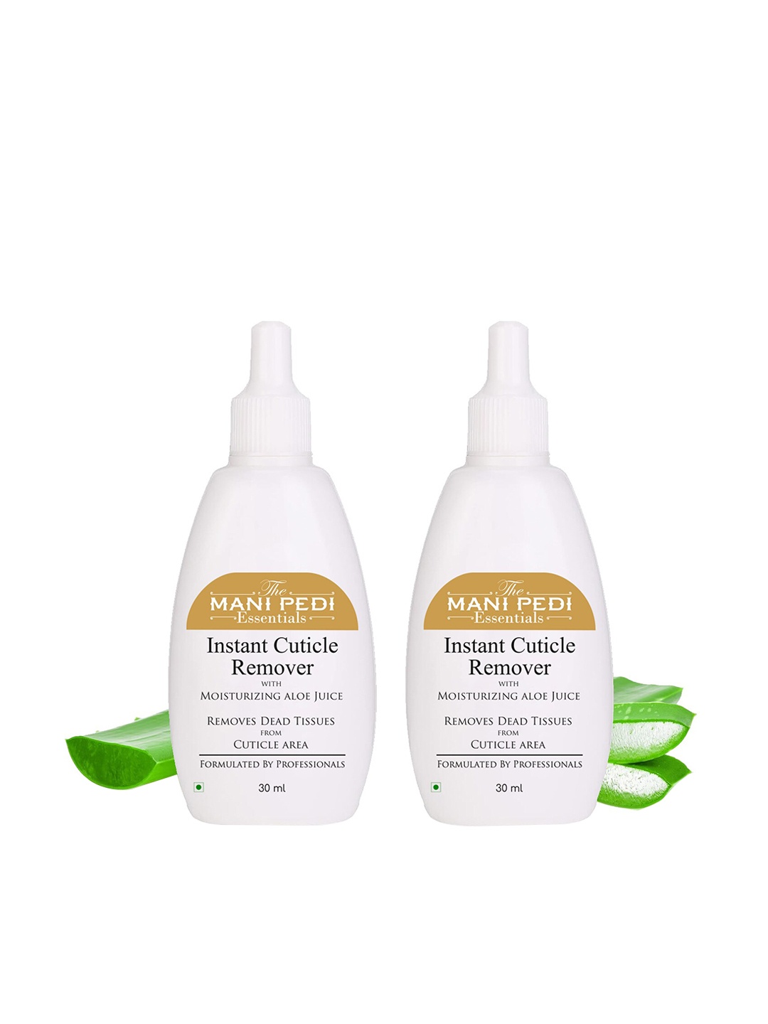 

The Mani Pedi Essentials Set of 2 Instant Cuticle Remover Gel with Aloevera - 30 ml each, White