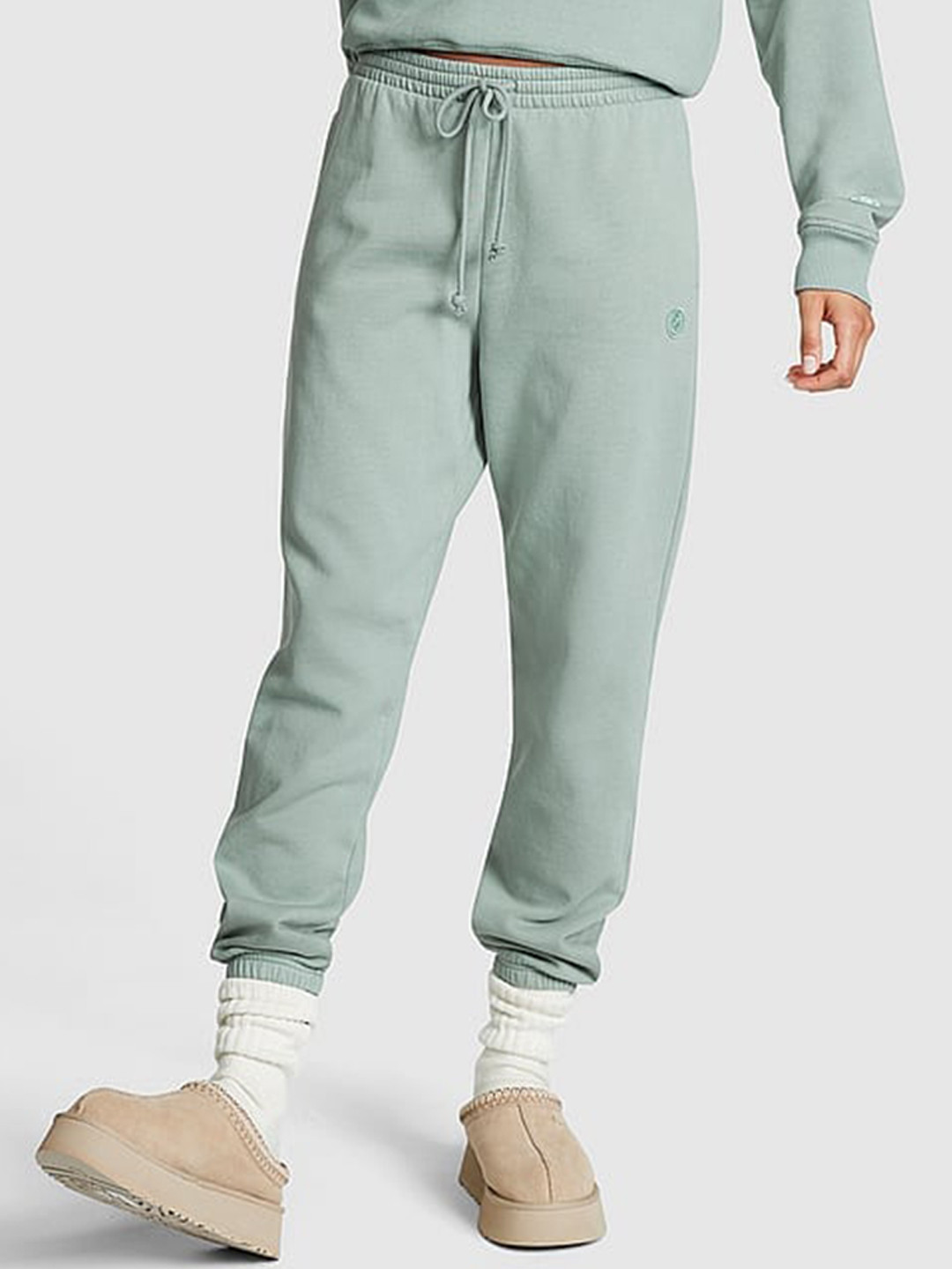 

Victoria's Secret PINK Premium Women Fleece Slim Joggers, Sea green