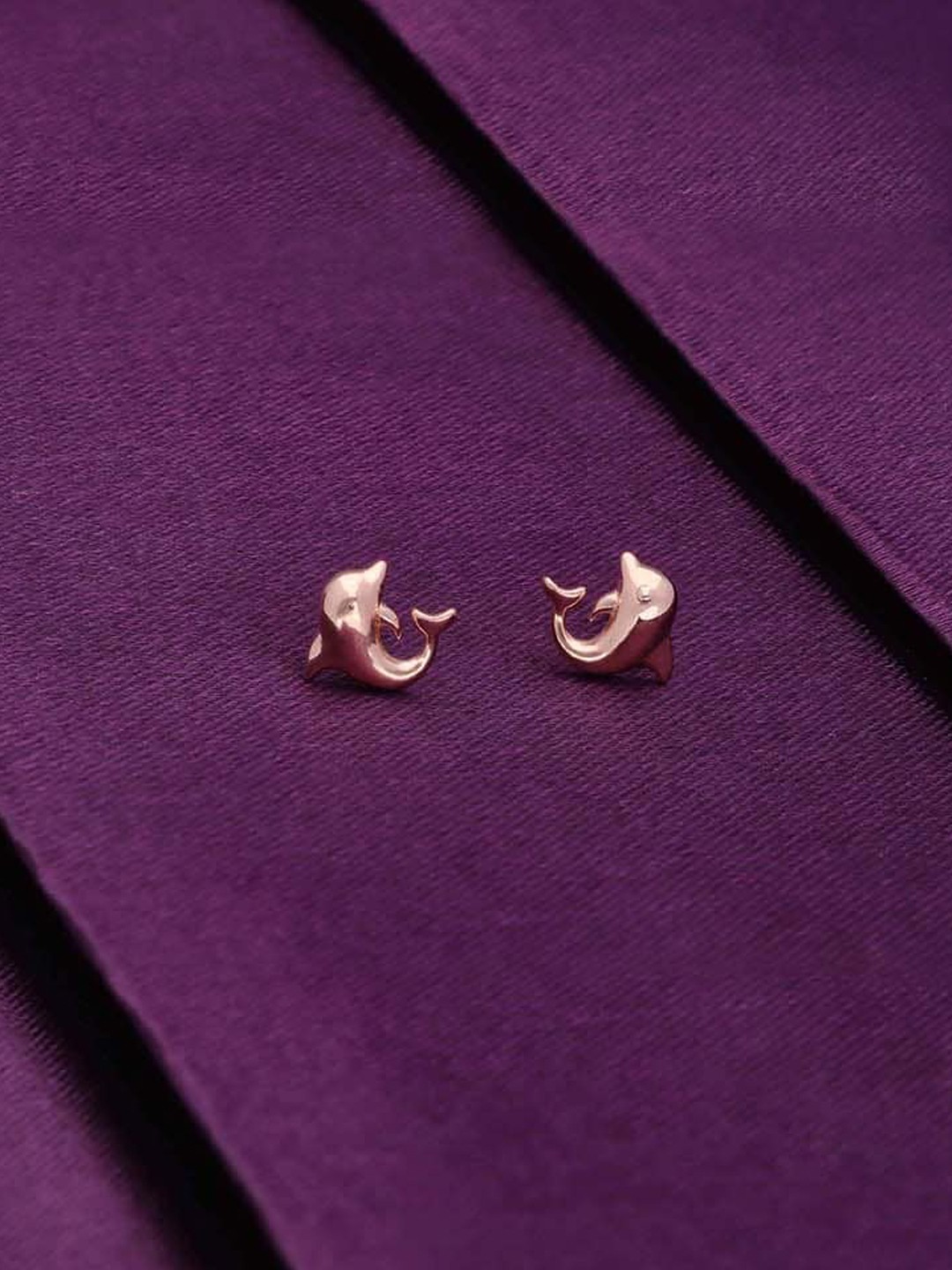 

KAI JEWEL 92.5 Sterling Silver Rhodium-Plated Contemporary Stud Earrings, Rose gold