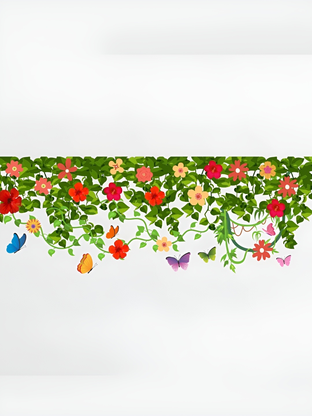 

CVANU Green Printed Self-Adhesive Wall Sticker
