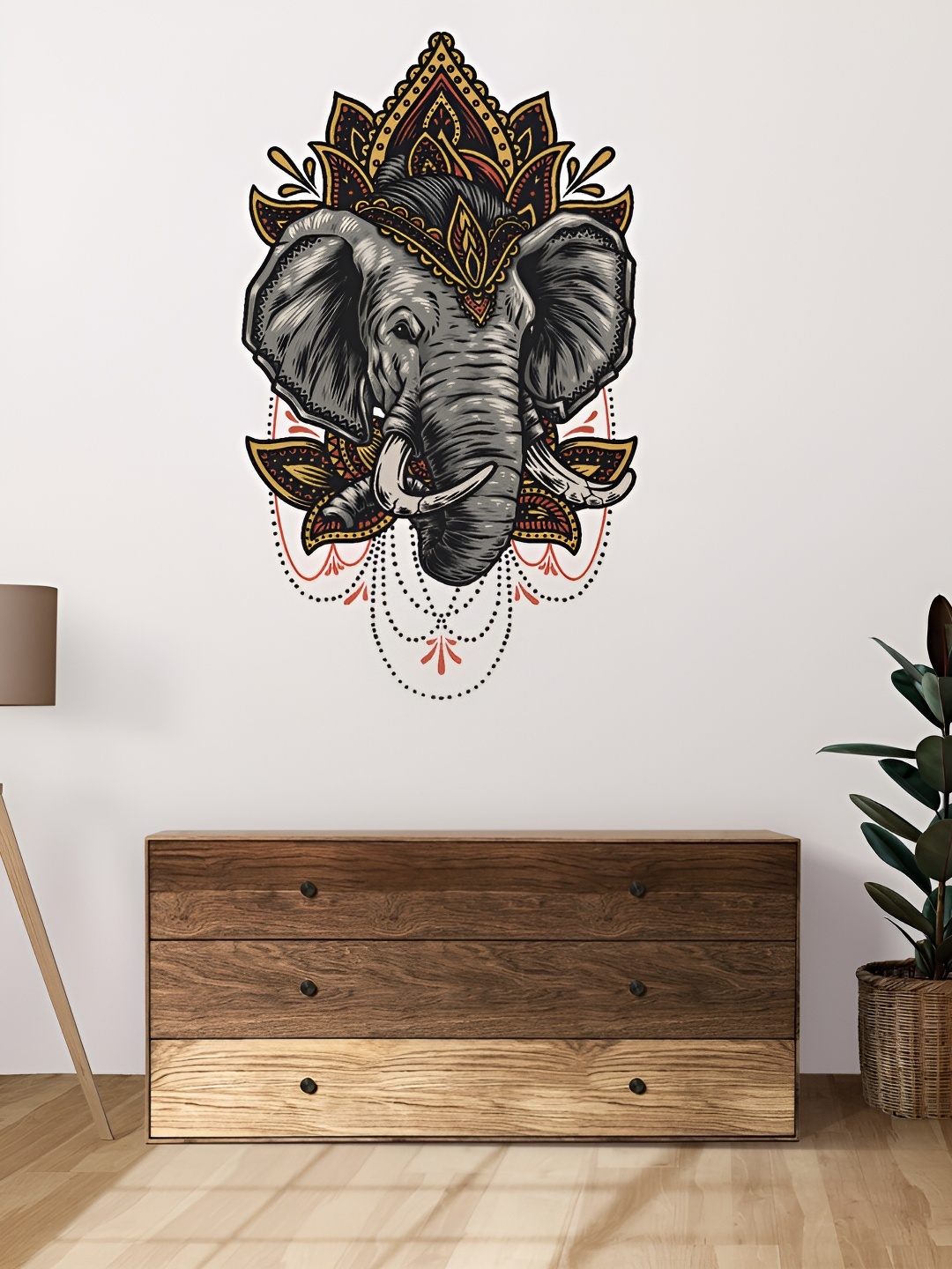 

CVANU Grey Printed Self-Adhesive Wall Sticker