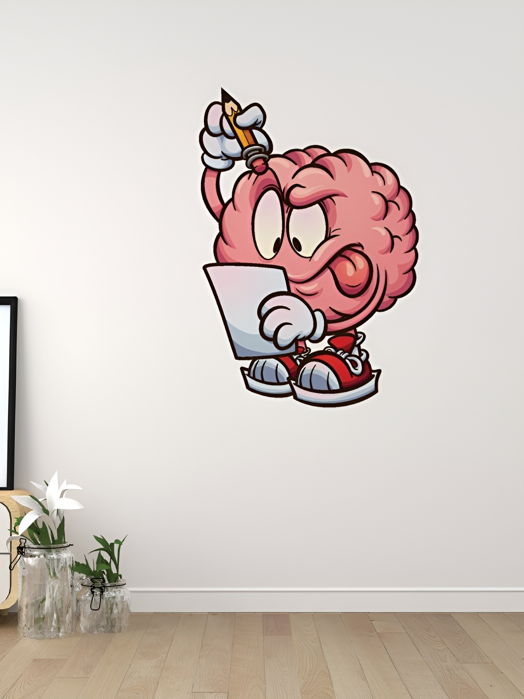 

CVANU Pink Printed Self-Adhesive Wall Sicker
