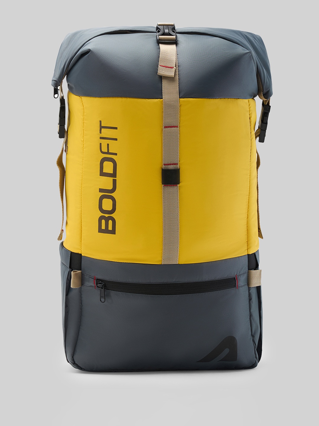 

BOLDFIT Unisex Brand Logo Printed Backpack, Yellow