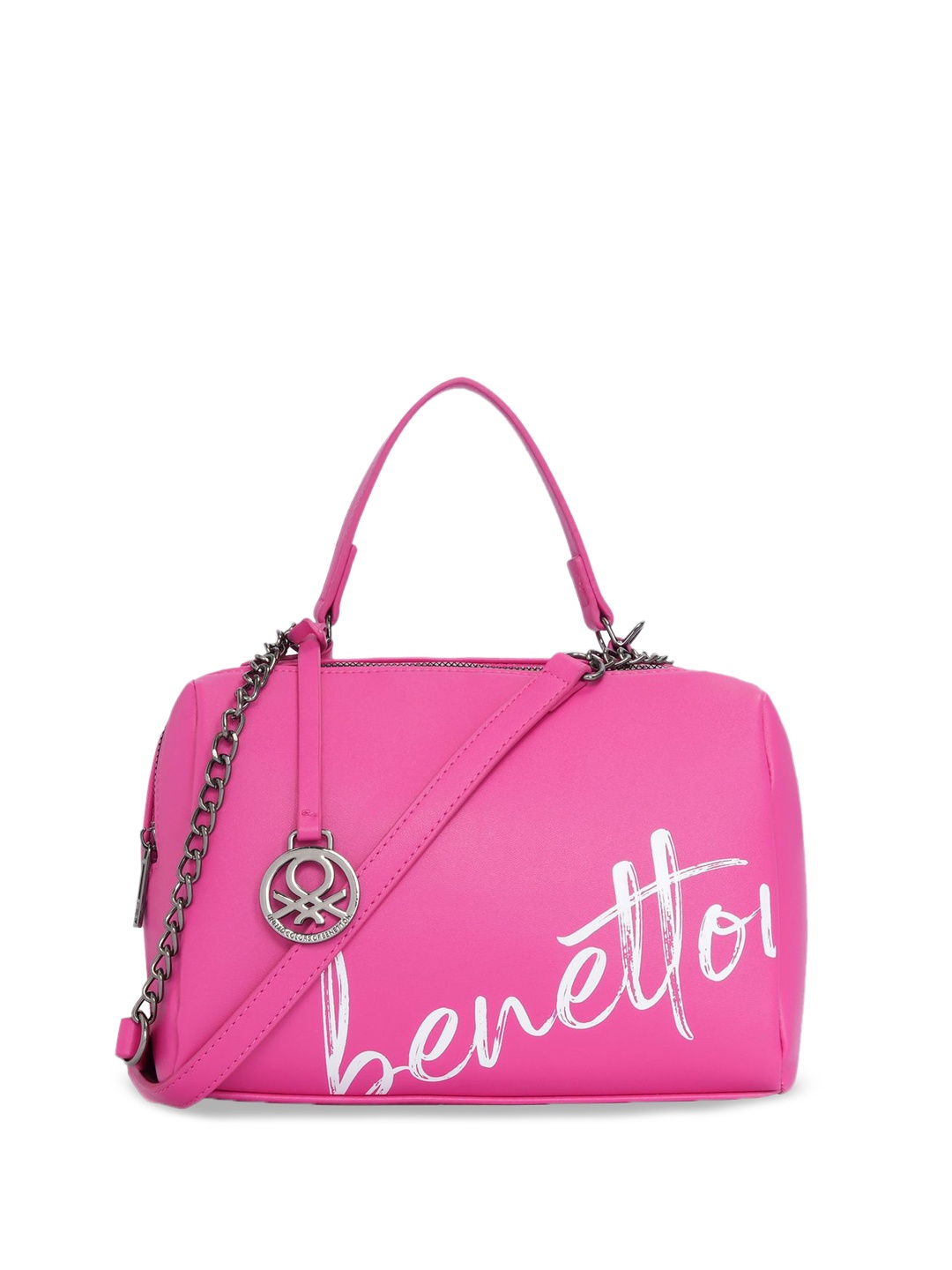 

United Colors of Benetton Oversized Swagger Handheld Bag, Pink
