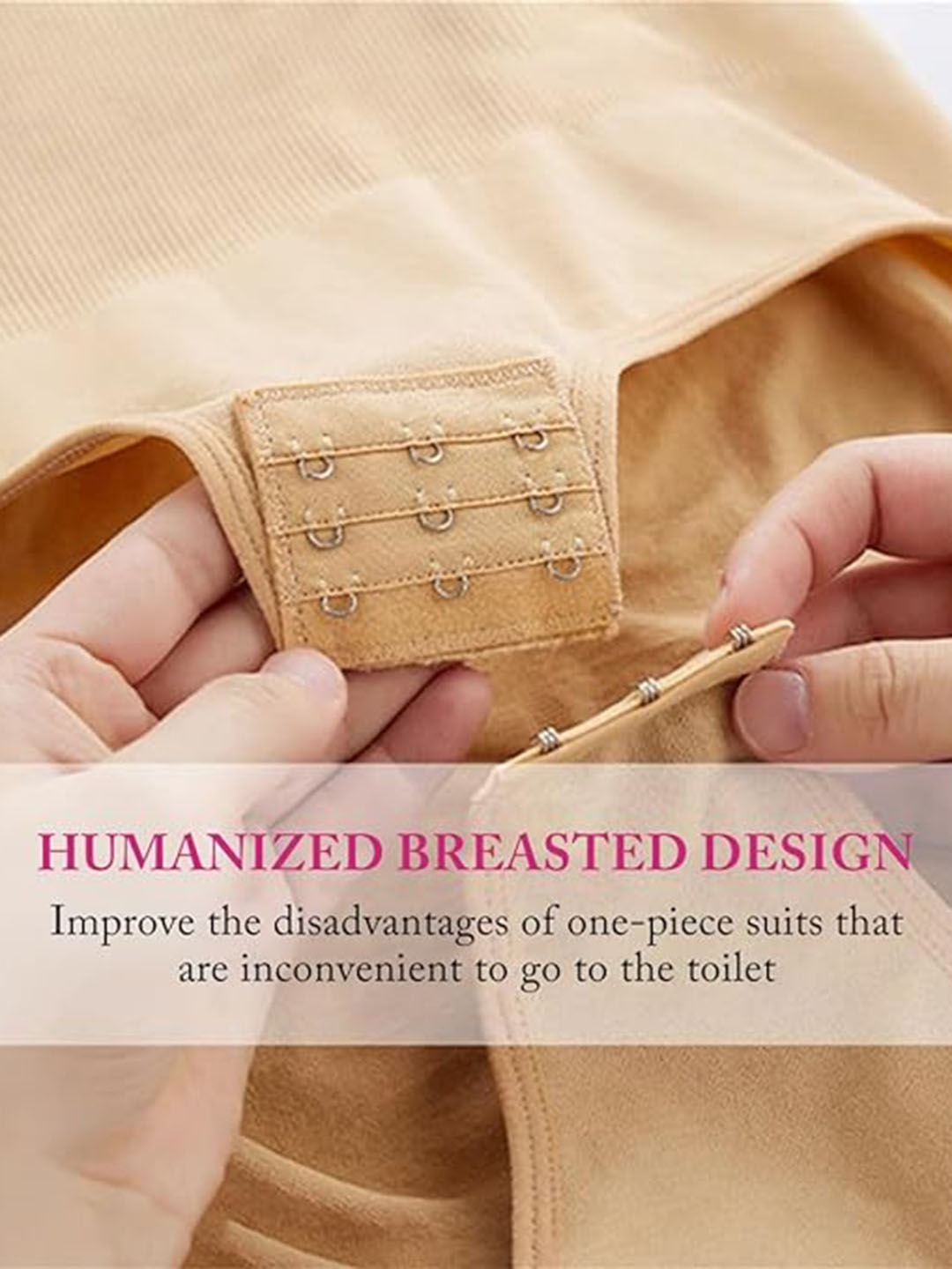 

BRACHY Full Body Tummy Tucker Shaper Shapewear, Nude