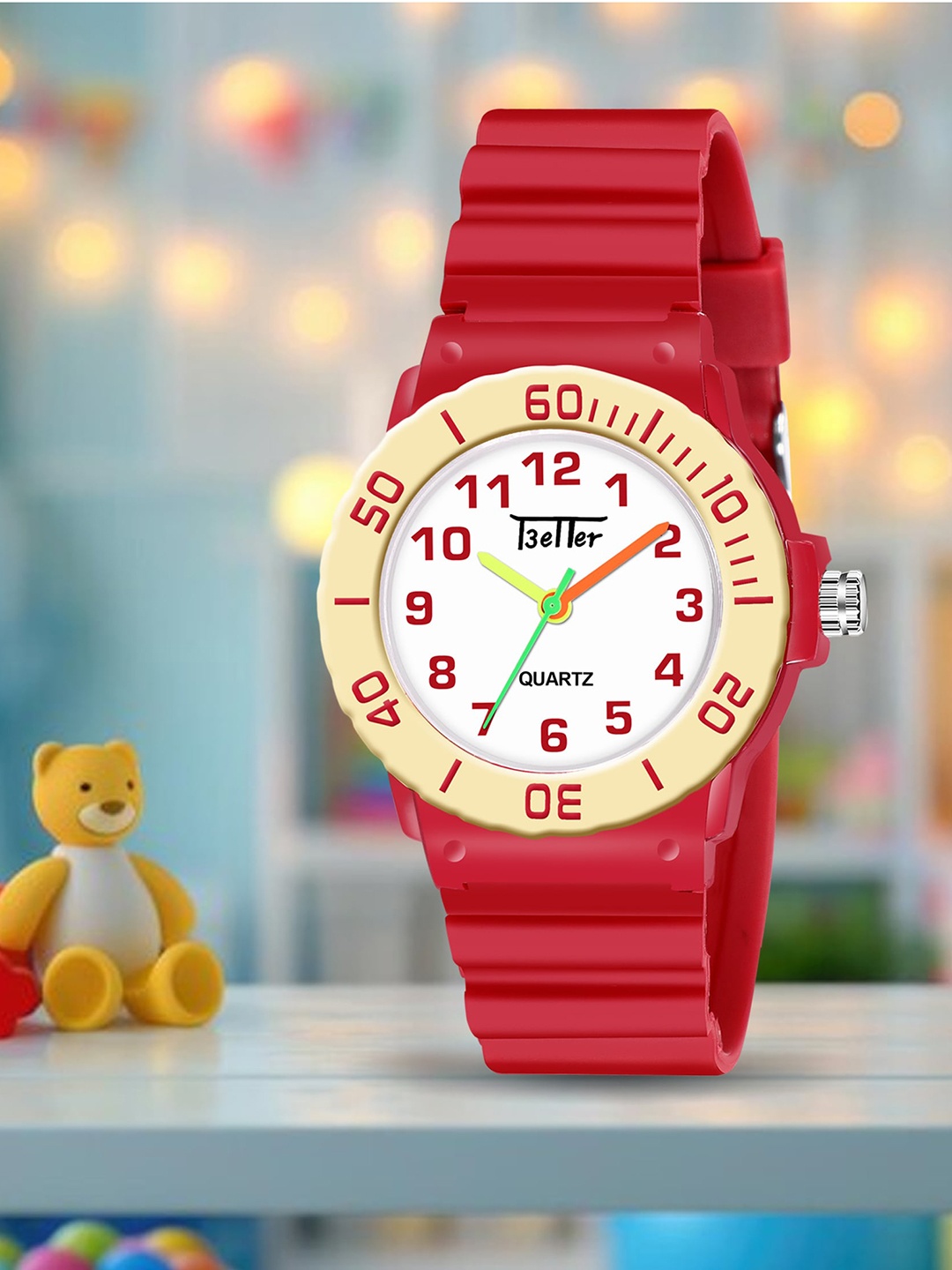 

YOUNG MISSION Kids Dial & Bracelet Style Straps Analogue Watches Better Watch 1231 RD, White