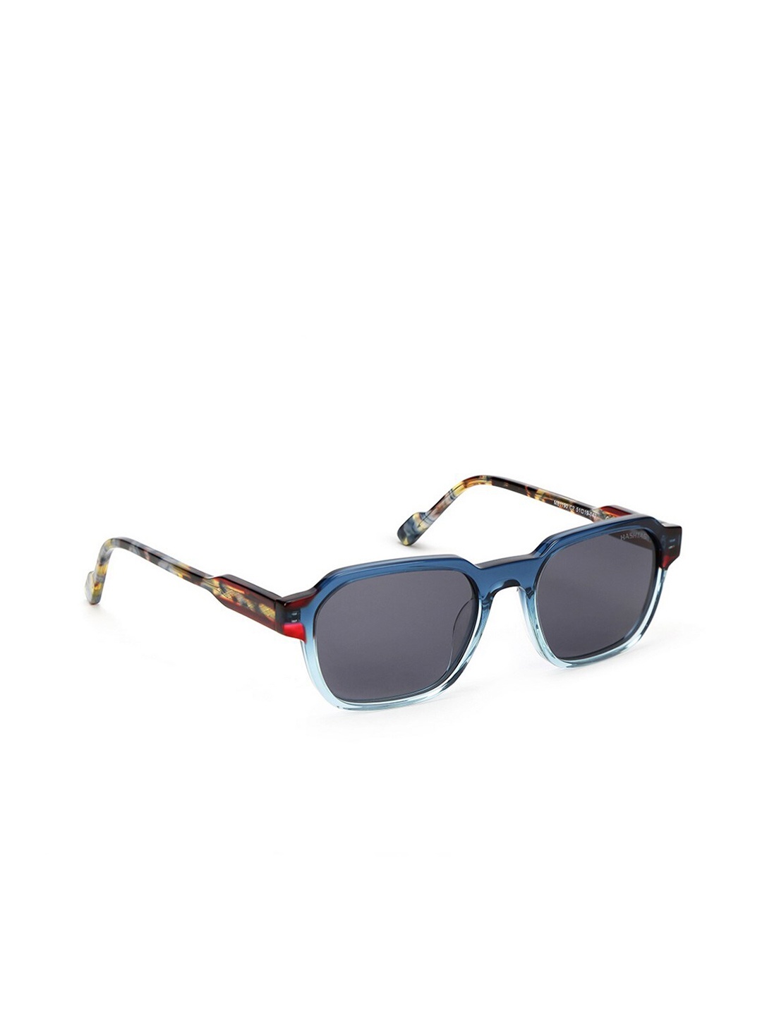 

HASHTAG EYEWEAR Women Square Sunglasses with Polarised and UV Protected Lens HTMB1190_C2, Blue