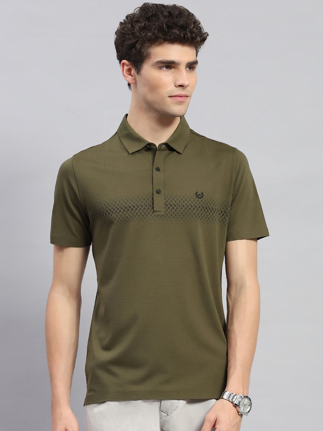 

Monte Carlo Polo Collar T-shirt, Olive