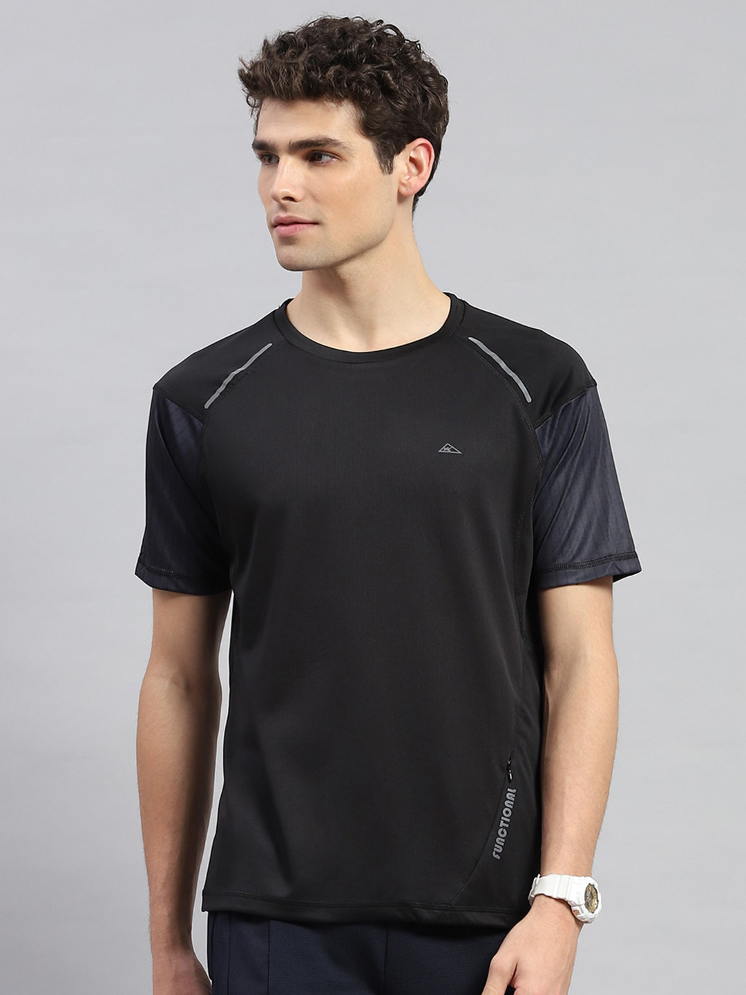 

Monte Carlo Round Neck T-shirt, Black