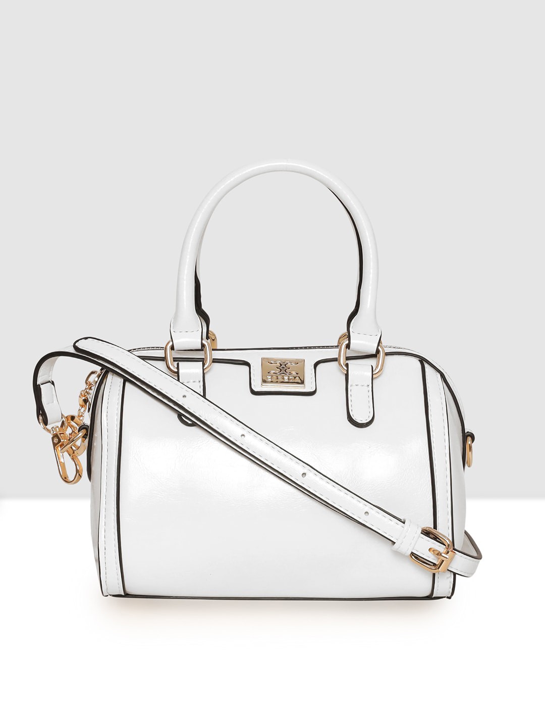 

ESBEDA Vegan Leather Structured Handheld Bag, White