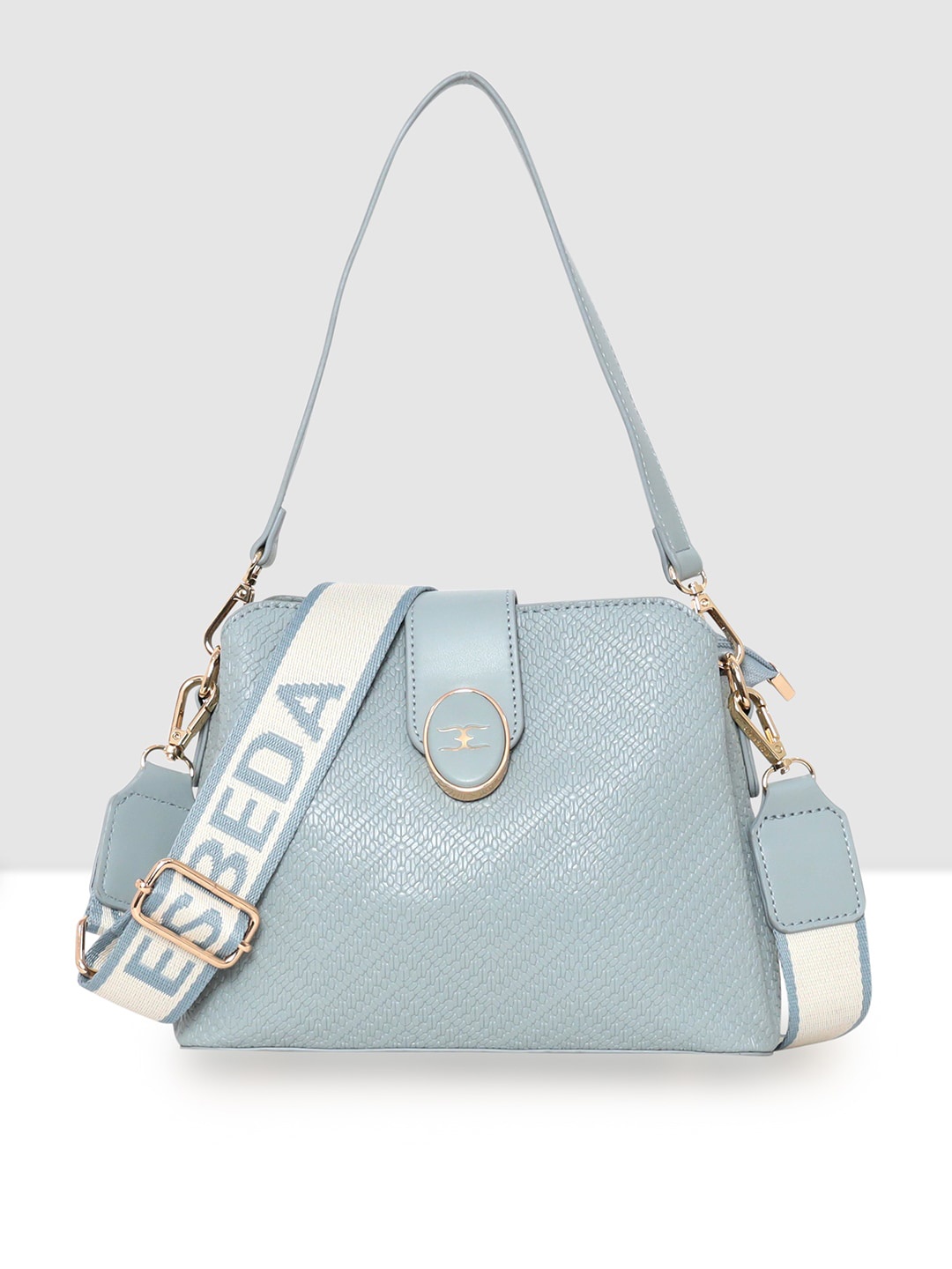 

ESBEDA Textured Structured Sling Bag, Blue