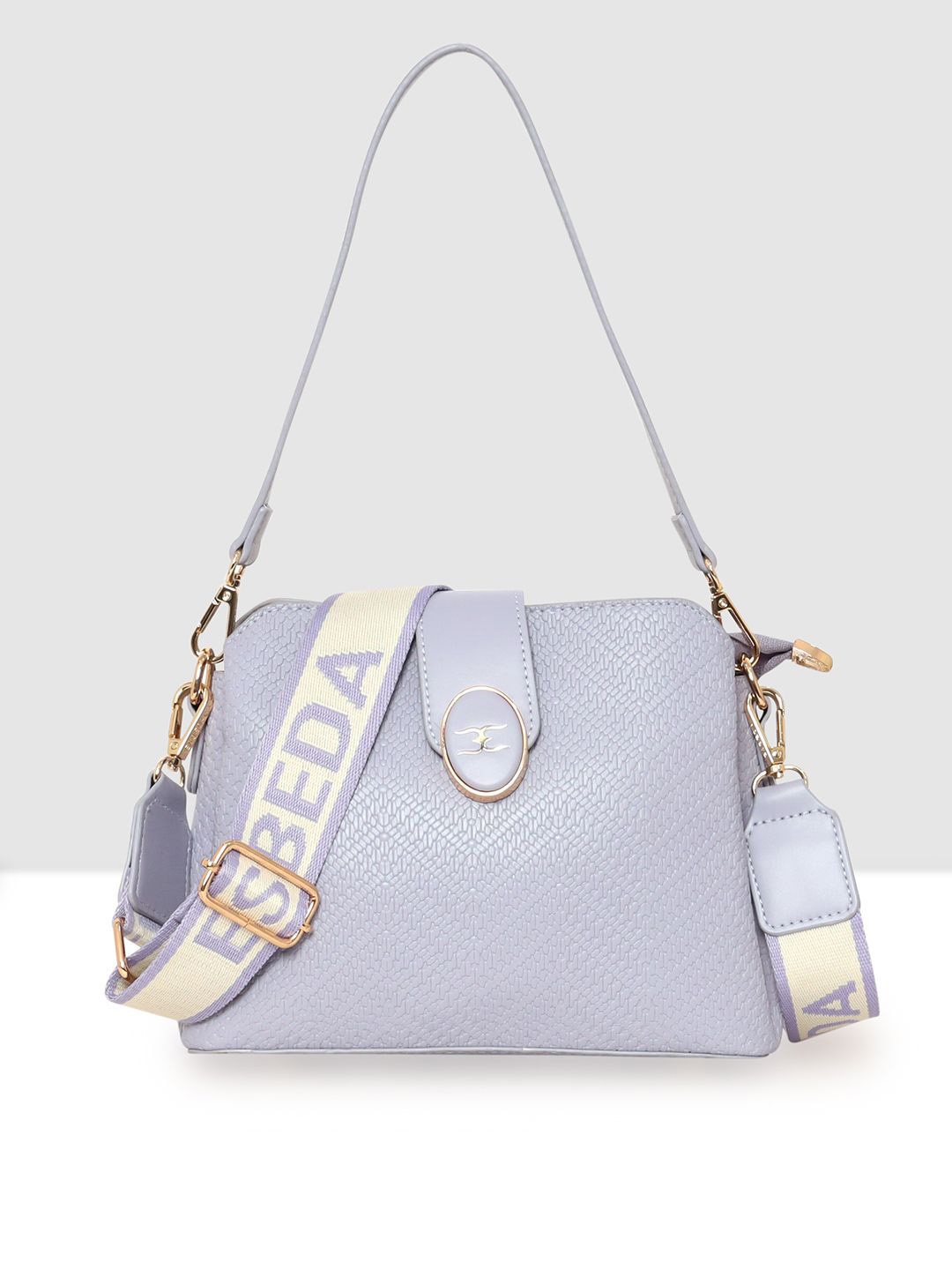 

ESBEDA Textured Structured Sling Bag, Purple