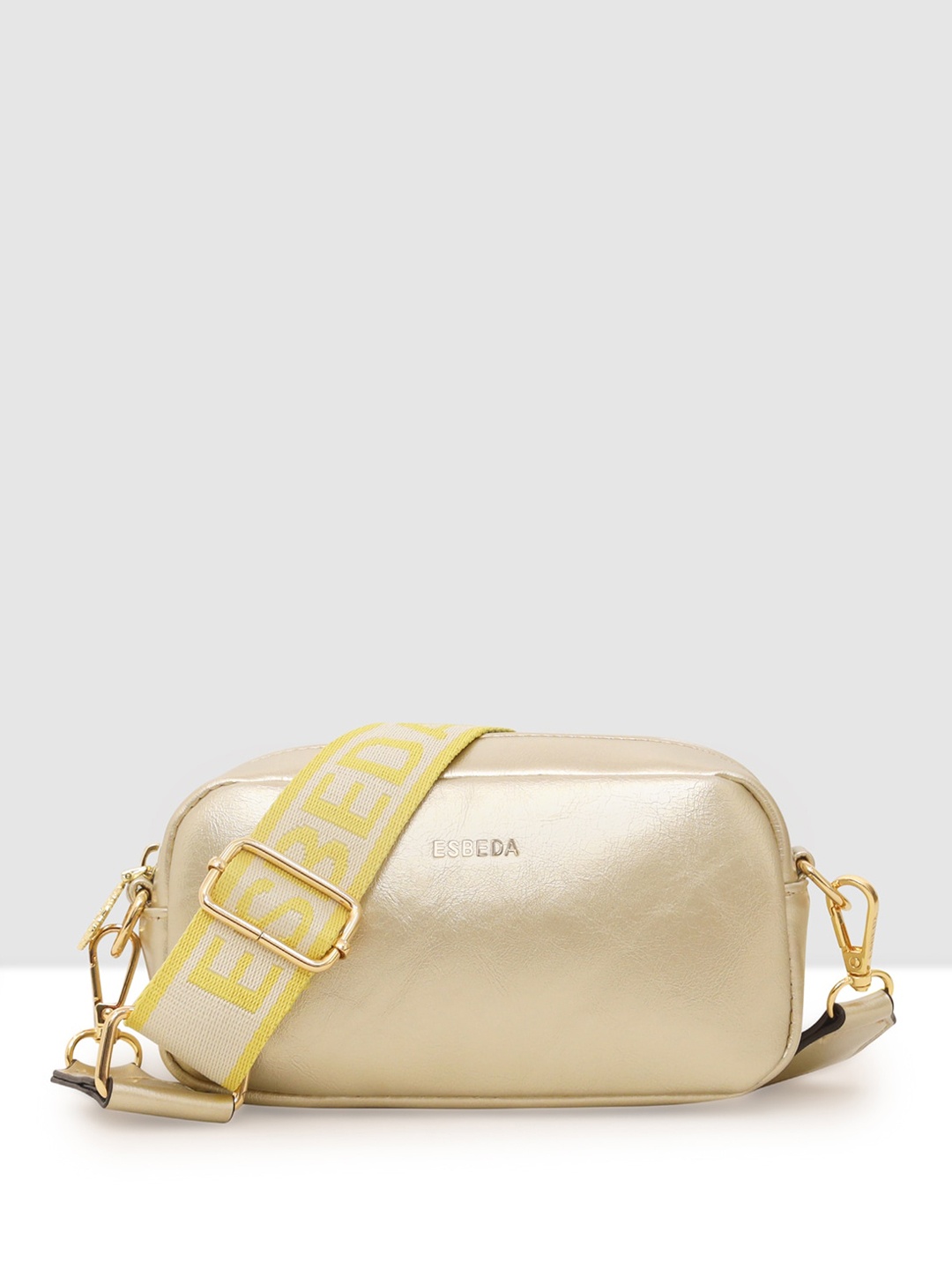 

ESBEDA Structured Sling Bag, Gold