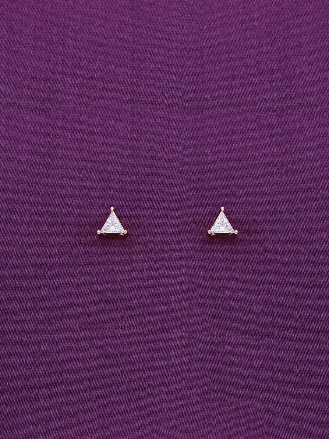 

KAI JEWEL Rhodium-Plated 92.5 Sterling Silver Contemporary Cubic Zirconia Studs Earrings, Rose gold