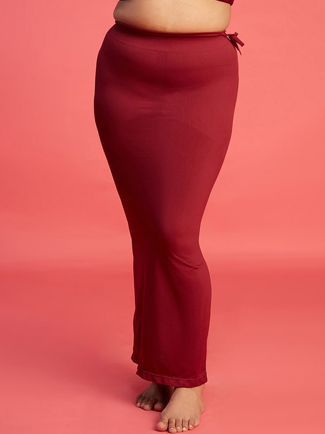 

Nykd Elasticated Saree Shapewear, Maroon