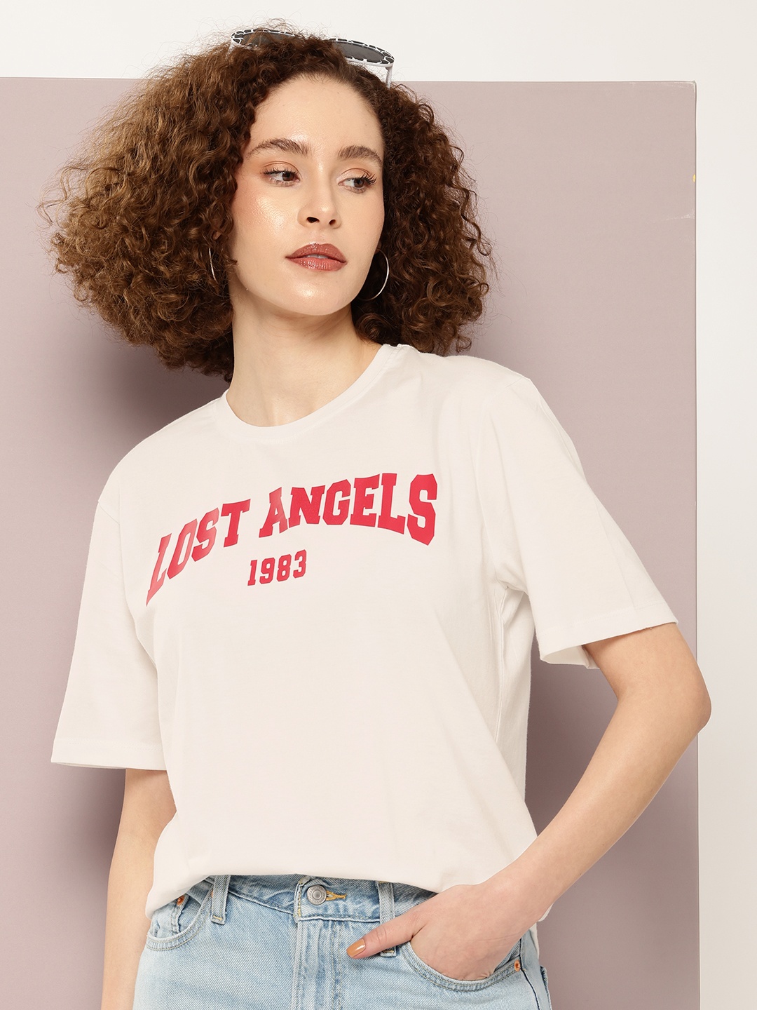 

Kook N Keech Typography Printed Pure Cotton T-shirt, Off white