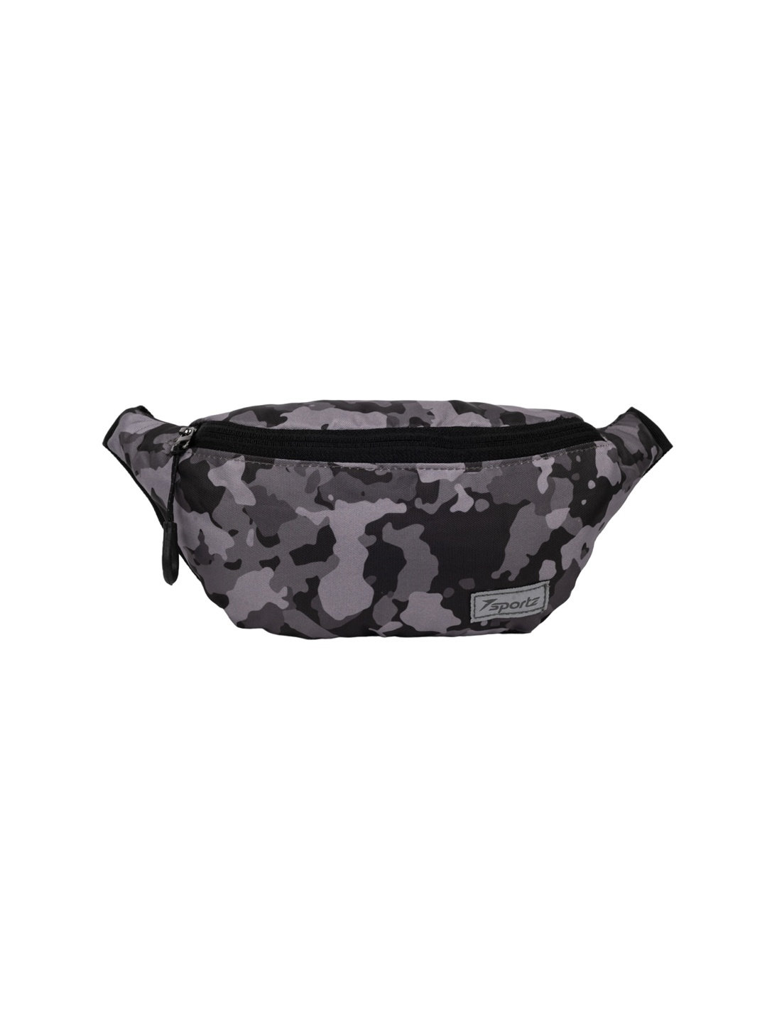 

QIPS Unisex Printed Waist Pouch, Black