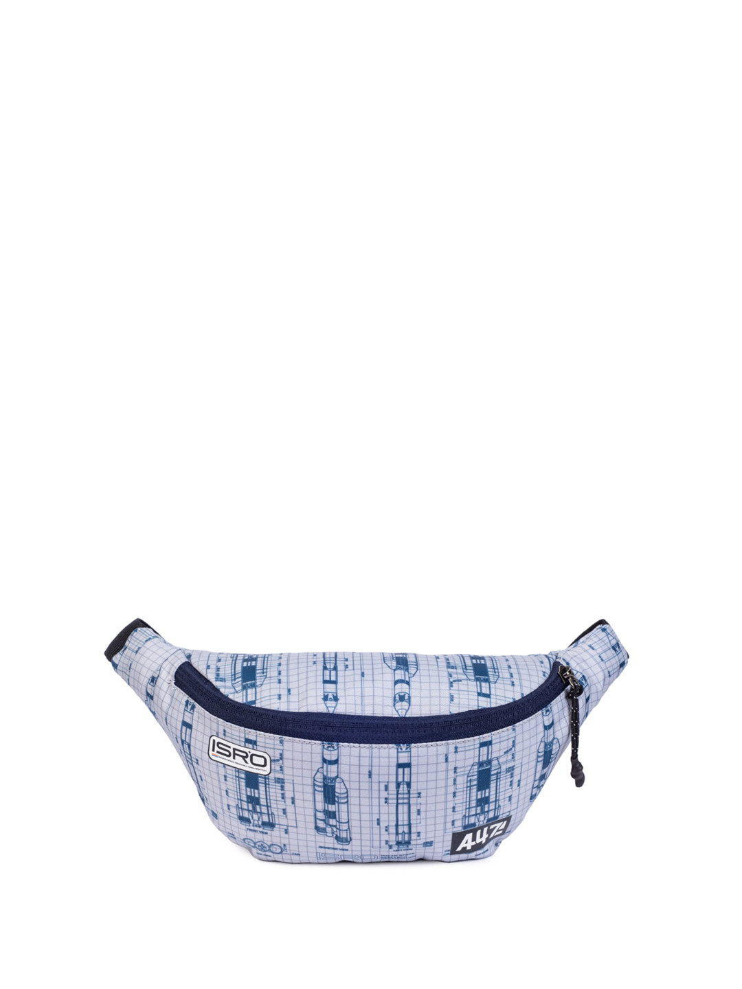 

QIPS Unisex Textured Waist Pouch, Grey