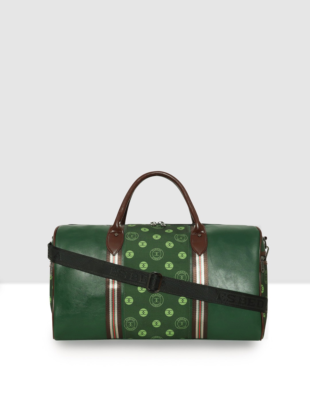 

ESBEDA Unisex Brand Logo Printed Large Traveller Duffel Bag, Green