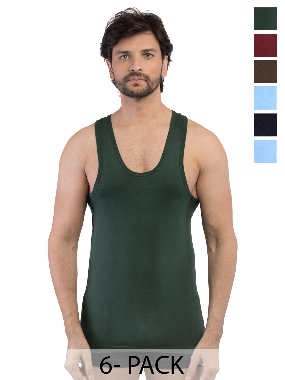 

VIP Pack Of 5 Assorted Pure Cotton Innerwear Vests VP-MI-VS-SPCRN-10P-PO6-80