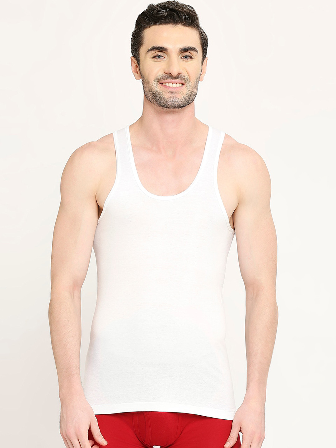 

VIP Pack Of 5 Pure Cotton Innerwear Vests, White