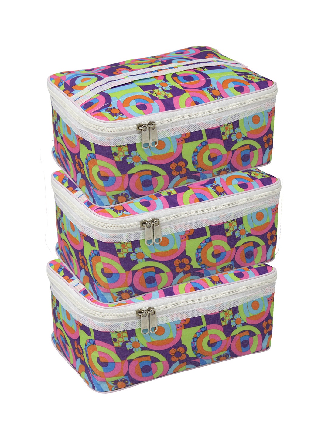 

atorakushon Purple 3 Pieces Reusable Jewellery Makeup Organisers