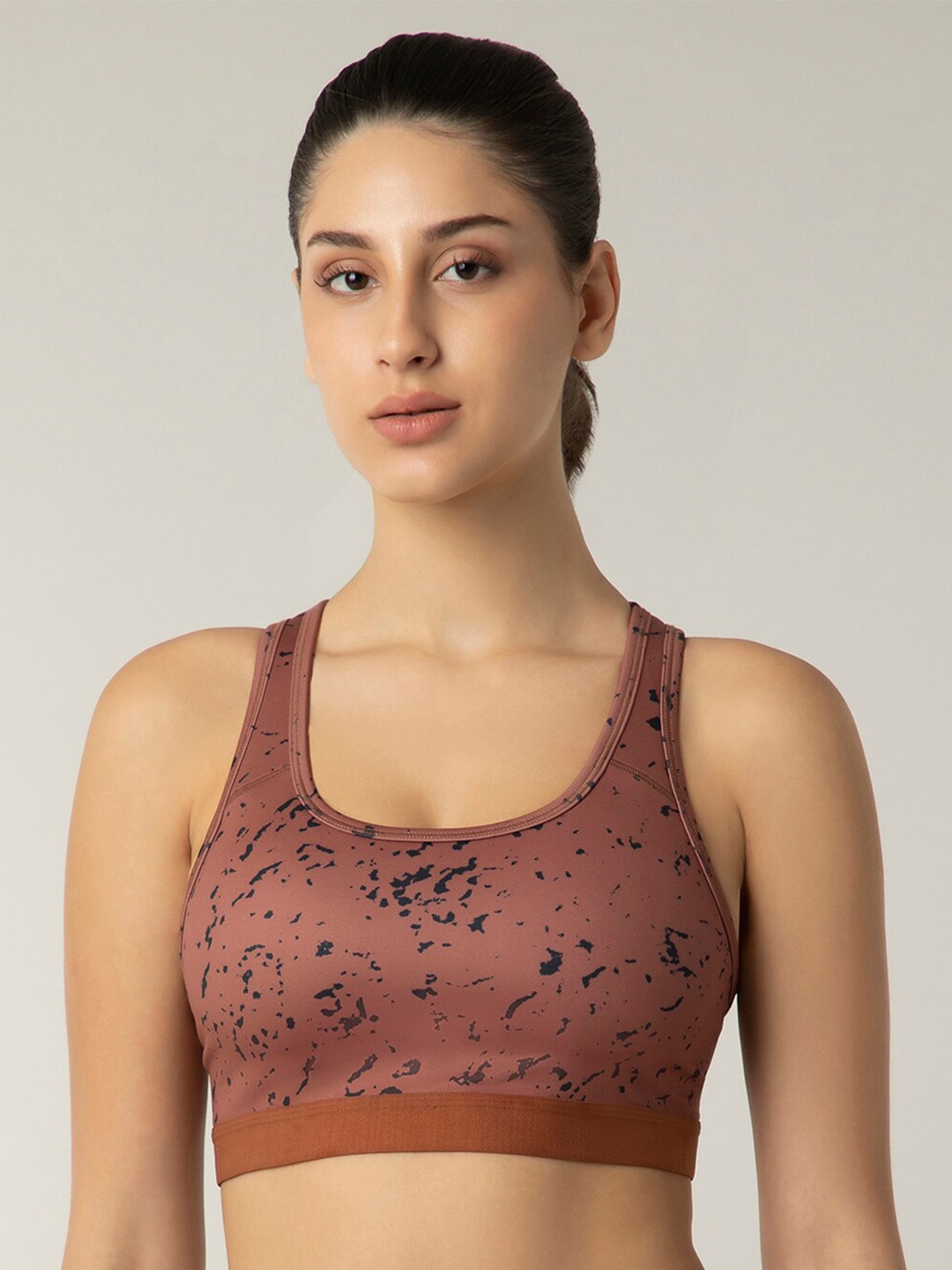 

Amante Abstract Full Coverage Rapid-Dry Lightly Padded Bra All Day Comfort, Brown