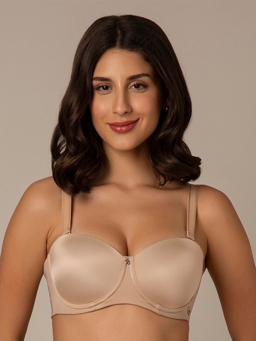 

Amante Full Coverage Underwired Lightly Padded Bra All Day Comfort, Nude