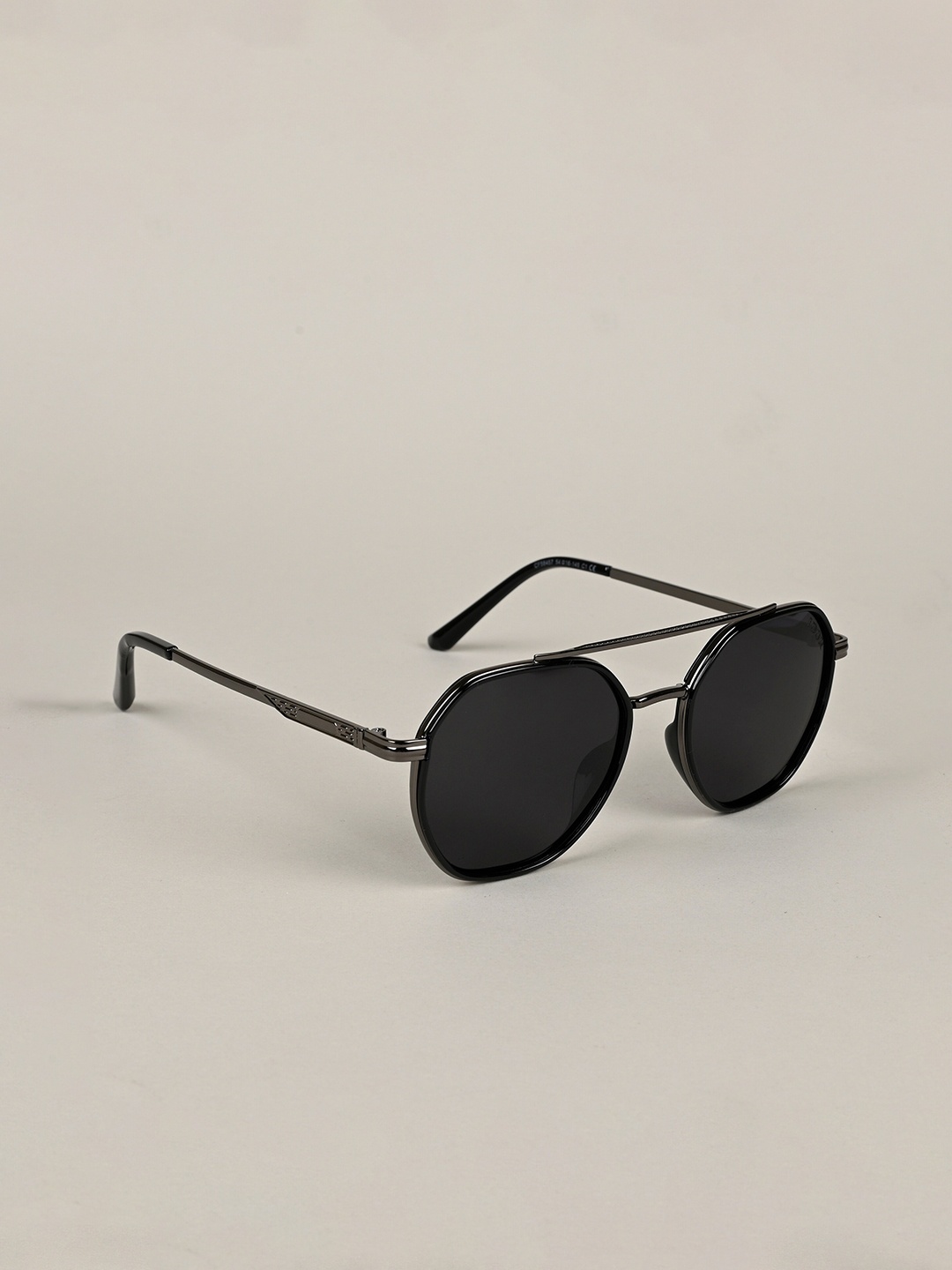 

IDOR Unisex Round Sunglasses with UV Protected Lens IDOR-58457, Black
