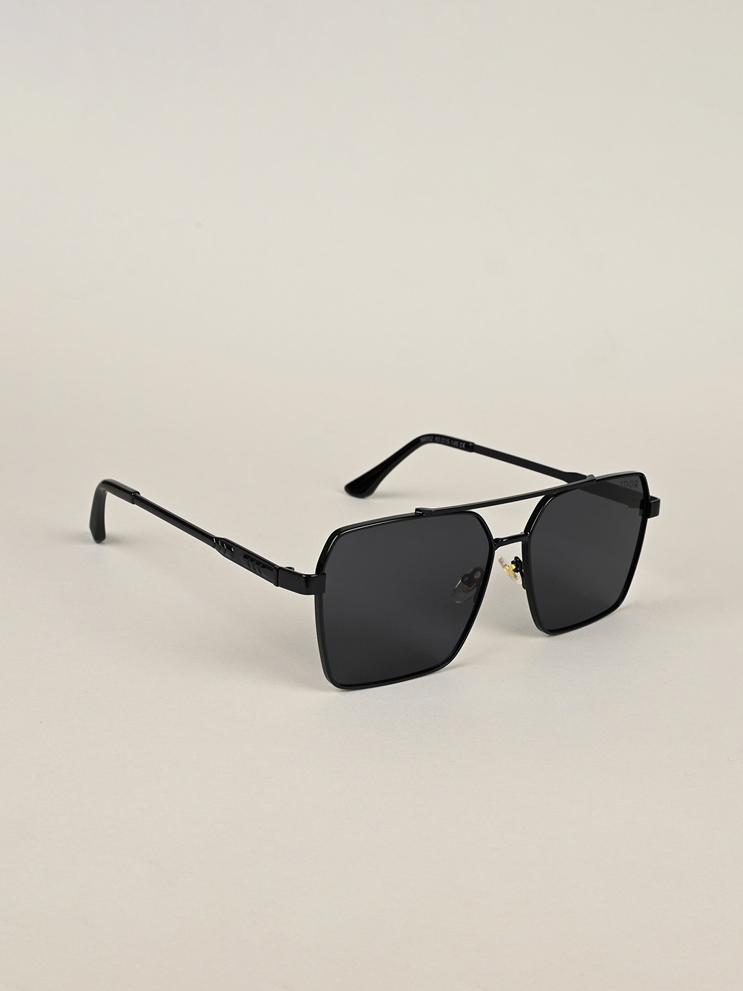 

IDOR Unisex Square Sunglasses with UV Protected Lens IDOR-56052, Black