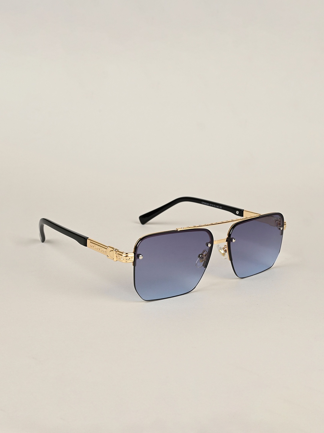 IDOR Unisex Rectangle Sunglasses with UV Protected Lens IDOR-56046, Blue