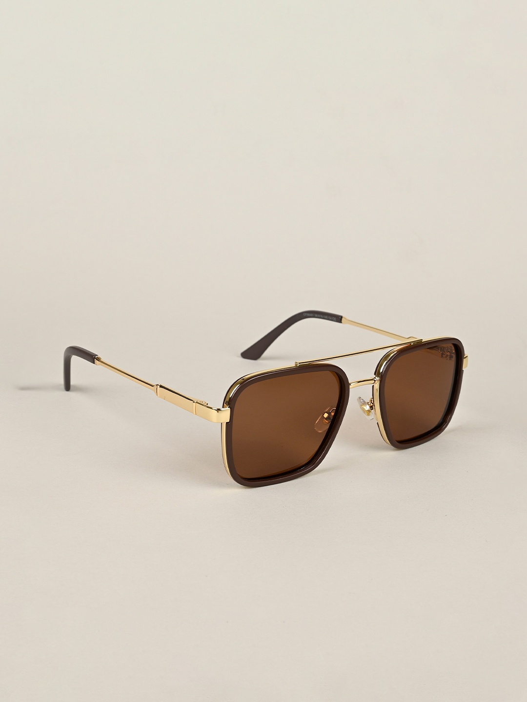

IDOR Unisex Square Sunglasses with UV Protected Lens IDOR-58461, Brown